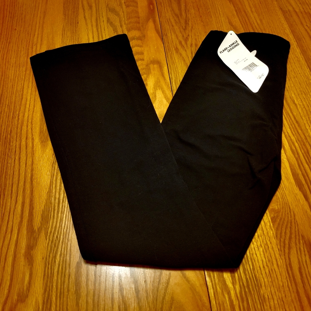 Black Flare Leggings NWT XL